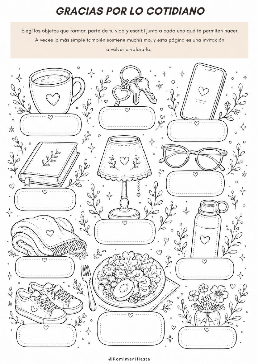 Journal Creativo de Gratitud — página 10
