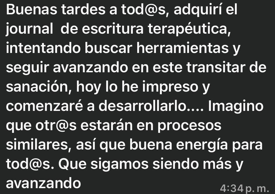 Mensaje real de una lectora sobre el journal (20)