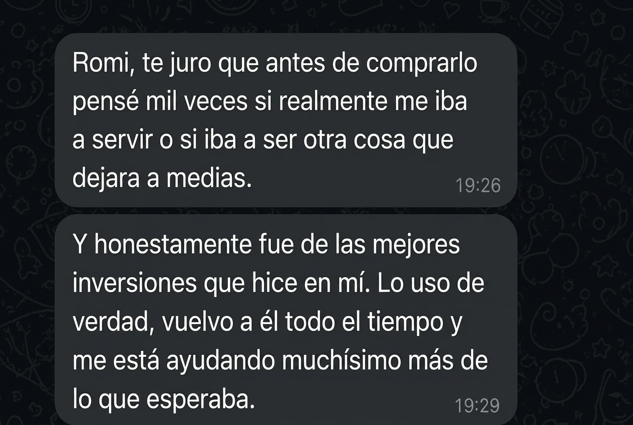 Mensaje real de una lectora sobre el journal (9)